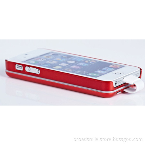 DOCA T5 2800mah mobile phone case with built-in battery charger for iph.5